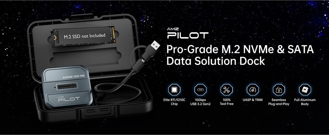 Stop Juggling Drives — The AMZPILOT SD05 Pro Is the M.2 Dock You've Been Waiting For