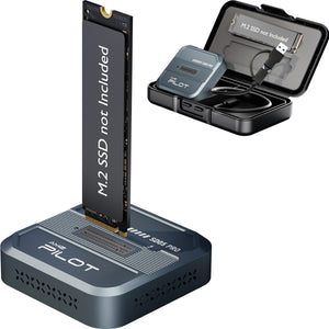 M.2 SSD to USB C Reader Dock & Travel Case 10Gbps Triple Cooling