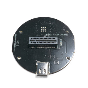RTL9210C-Based M.2 NVMe & SATA to USB-C Bridge Board - Round