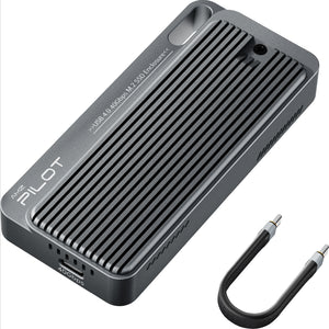 AMZPILOT 40Gbps USB4 NVMe Enclosure with Triple-Cooling System Aluminum