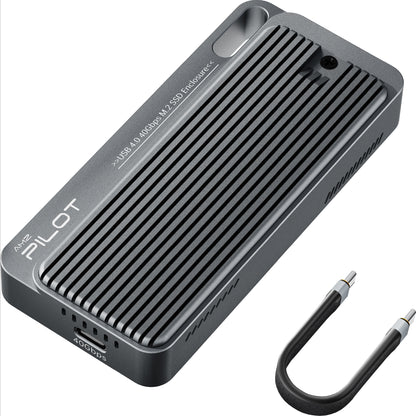 AMZPILOT 40Gbps USB4 NVMe Enclosure with Triple-Cooling System Aluminum