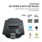 RTL9210C-Based M.2 NVMe & SATA to USB-C Bridge Board - Square