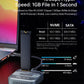 M.2 SSD to USB C Reader Dock & Travel Case 10Gbps Triple Cooling