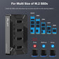 4 Bays M.2 NVMe Duplicator Offline Cloner USB 4 Type C to SSD Docking Station, 40Gbps M.2 Copy Reader for (M Key, B+M Key) PCIE Dock, Size for 22110 2280 2260 2242 2230 Enclosure - Pilot C4C