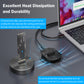 40Gbps USB 4 M.2 NVMe SSD to USB C Docking Station -- Aluminum Alloy