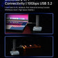 M.2 SSD to USB C Reader Dock & Travel Case 10Gbps Triple Cooling